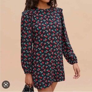 Reformation Bedford Cherry Print Mini Dress